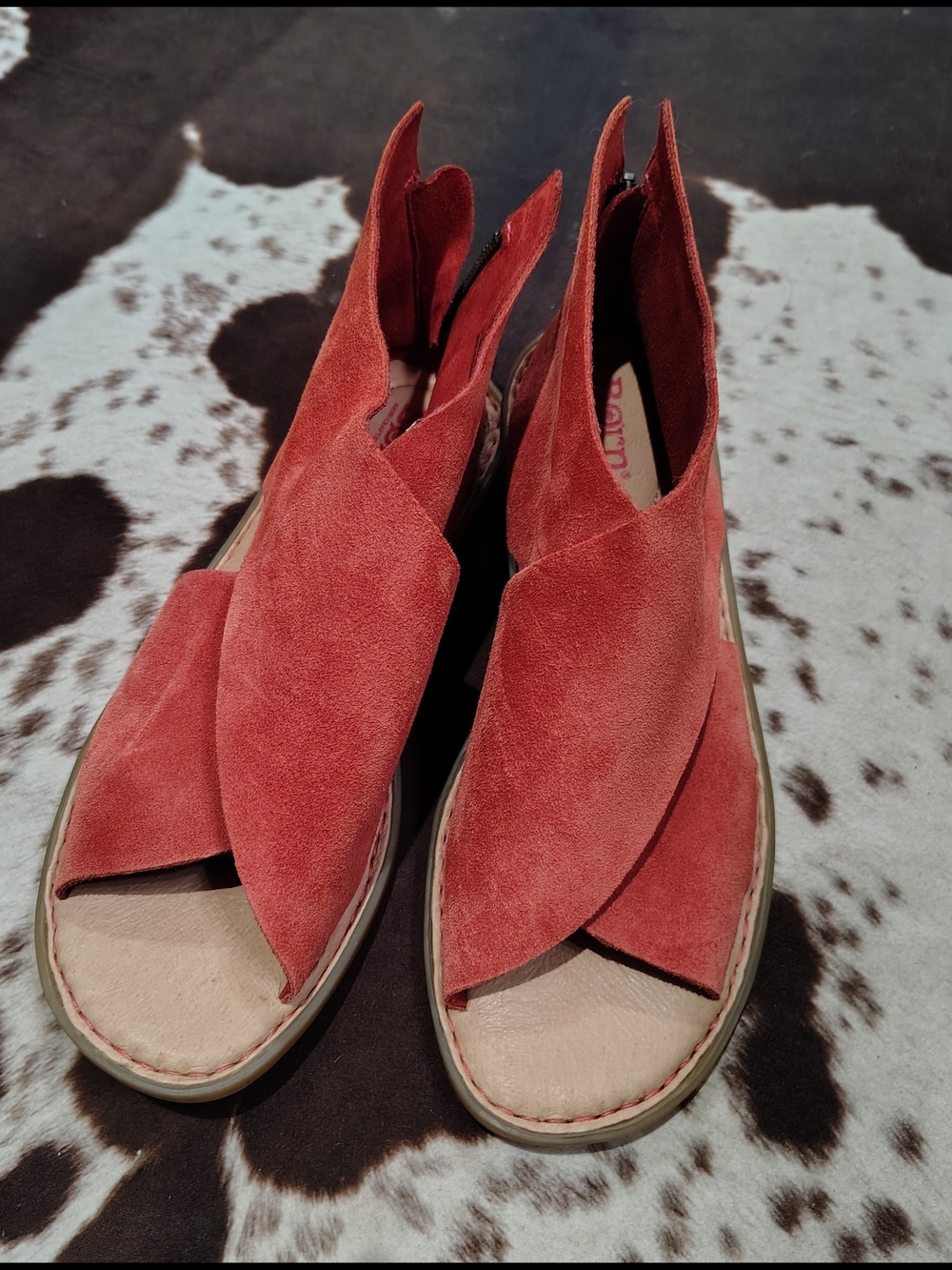 Born Women's Iwa Suede Open-Toe Sandals in Rust